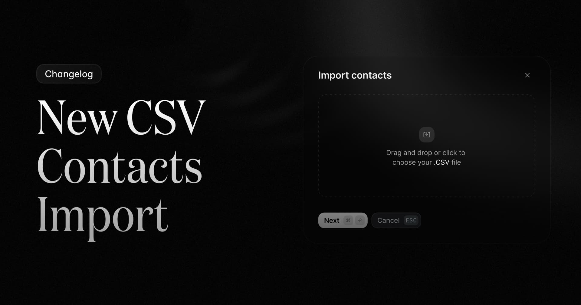Import Contacts from CSV
