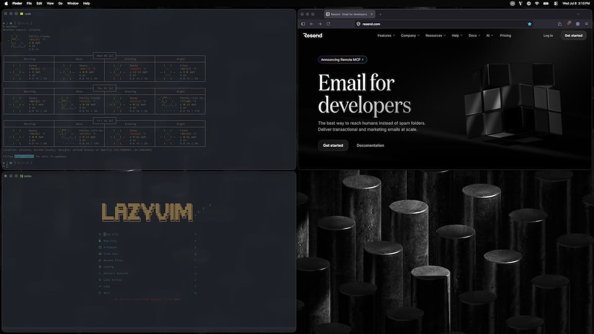 Matt's desktop